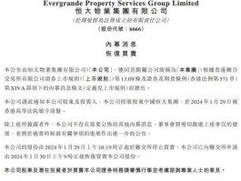 深物业重组（恒大物业复牌后一般需要重组多久？）