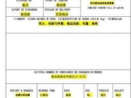 航运？海运排载单的英文？