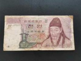 1000韩元图片(1000韩元是什么样子的图片)
