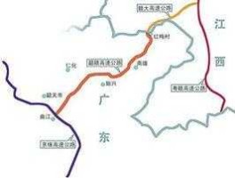 粤赣高速地图 韶惠高速全程多少公里？