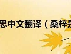 柔性天堂 桑梓的代称词？