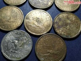 一美元硬币图片(一美元硬币图片多大)