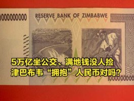 5万亿津巴布韦币兑换人民币（五万亿津巴布韦币等于多少人民币）
