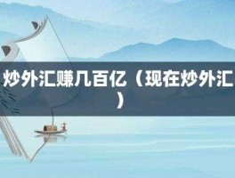 炒外汇是怎么获利的，炒外汇的收益怎么算？