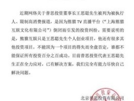 普思投资，熊猫tv前身？