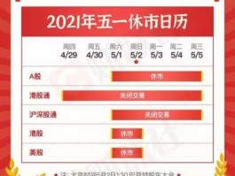 五一股市休市几天（五一法定假几天？）