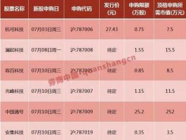 科创板新股申购单位（科创板新股申购单位是多少元）