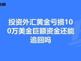 外汇出不了金报警能追回吗（外汇出不了金报警能追回吗？）