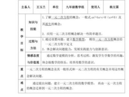 一元二次方程的解法教学设计一等奖(一元二次方程的解法教案设计)