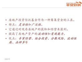 房地产信托投资基金（reits 基金介绍？）