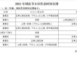 十一放假2020安排时间表，2021年小学生国庆放假时间？