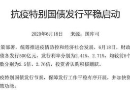 抗疫特别国债利率 发行的1万亿国债属于什么类型？