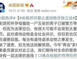 央视呼吁禁止虐动物尽快立法（呼吁动物保护法立法的都是什么人？）