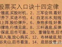 股市的成语（股票成语大全）