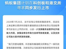 蚂蚁集团递交上市申请（蚂蚁集团如果上市成功会怎样？）