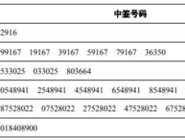 300860，300860中签号查询？