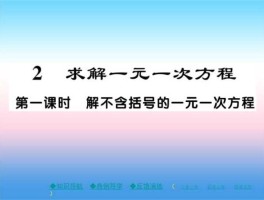 一元一次方程？一元一次方程是什么意思？