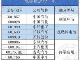 002012股票（氢燃料电池概念股有哪些？）