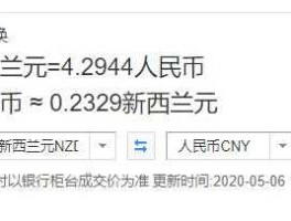 一纽币等于多少人民币2022(一纽币等于多少人民币 中国银行)