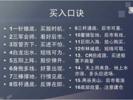 股票术语 股票术语顺口溜？