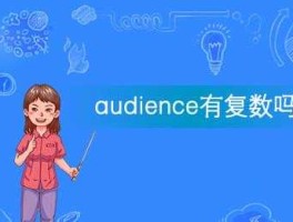 audience(audience是可数名词吗)