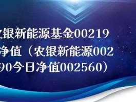 002190 002190农银新能源主题怎么样？