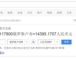 卢布兑人民币（3800卢布等于多少人民币？）