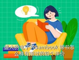 bambook，盛大锦书bambook的电子书怎么制作？