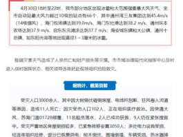 南通极端灾害天气 南通气候条件？