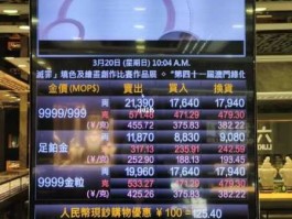 澳门金价实时行情查询（澳门金价实时行情查询最新）